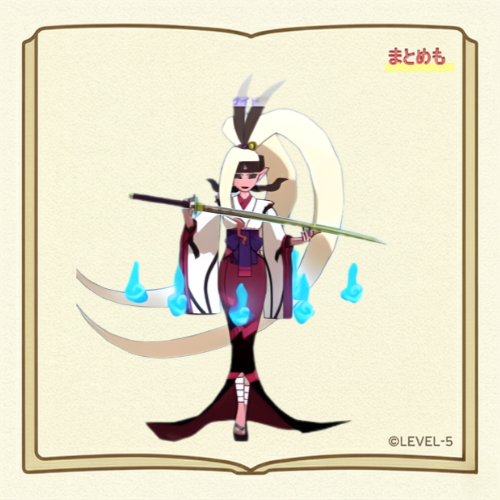 妖怪ウォッチ4++に登場する【魔剣姫】のイラスト（©LEVEL-5）