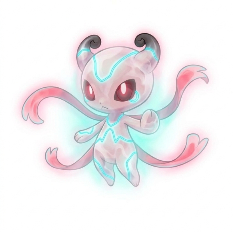 ネオン元素のキャラクター「はじまりのかたち」静かに光る小さな存在